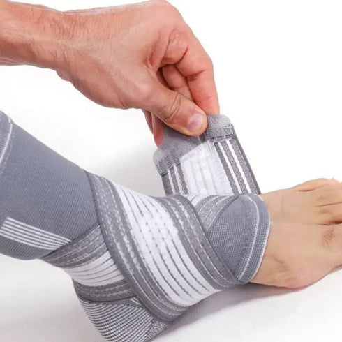 Glezniera, bandaj elastic tip soseta, orteza glezna picior cu manson de compresie si banda ajustabila, marime universala
