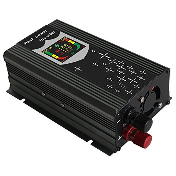 Invertor automat, port de control CPU, USB și afișaj digital, putere 1000W, 12V