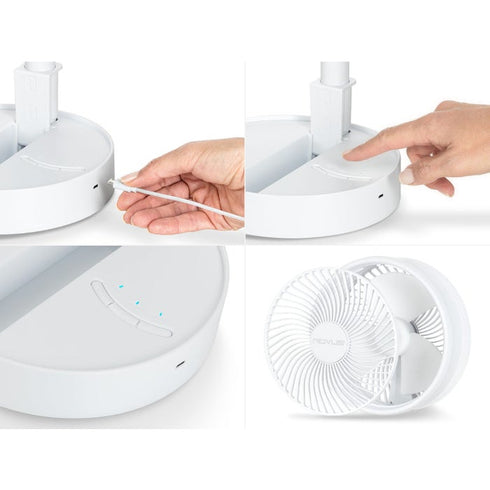 Ventilator Telescopic, 4 Viteze, Înclinare 180°, Baterie Reîncărcabilă