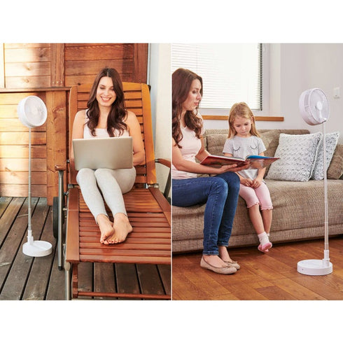 Ventilator Telescopic, 4 Viteze, Înclinare 180°, Baterie Reîncărcabilă