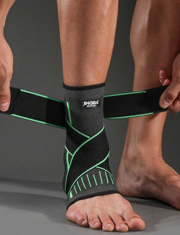 Glezniera Elastică, Orteza de Protecție pentru Glezna cu Benzi de Fixare Elastice