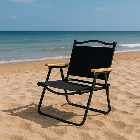 Set 2 scaune metalice pliabile pentru gradina, camping sau plaja