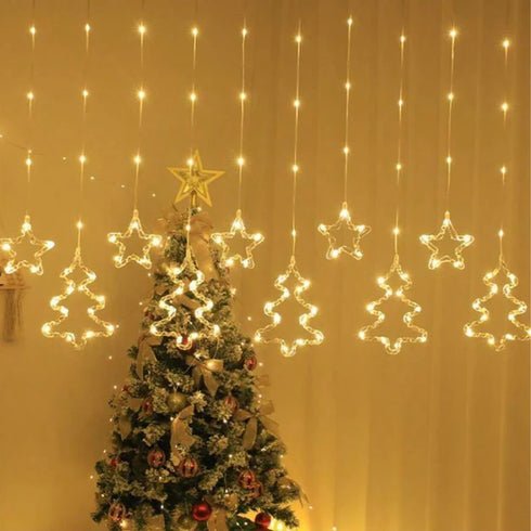 Instalatie Perdea cu Brazi si Stele, Interconectabila