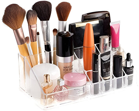Organizator de cosmetice cu 4 sertare si compartimente multiple
