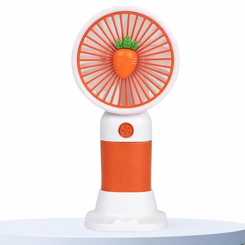 Mini Ventilator Portabil cu Suport, Reîncărcabil USB – Silențios, 3 Viteze, Design Compact