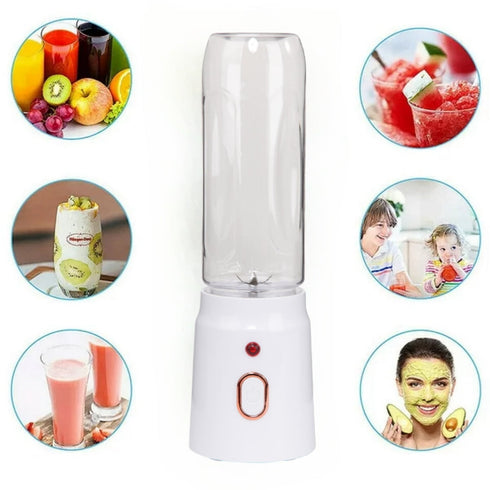Blender Portabil Electric 450ML cu 10 Lame, Reîncărcabil USB