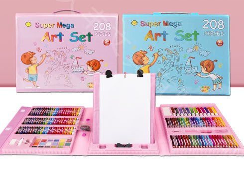 Set 208 Piese, Complet pentru Pictura si Desen, Tip Servieta