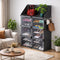 Dulap Modular pentru Încălțăminte cu Uși și Cuier Anti-Praf – Organizator Modern pentru Hol, 85 x 32 x 95.5 cm