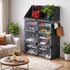 Dulap Modular pentru Încălțăminte cu Uși și Cuier Anti-Praf – Organizator Modern pentru Hol, 85 x 32 x 95.5 cm