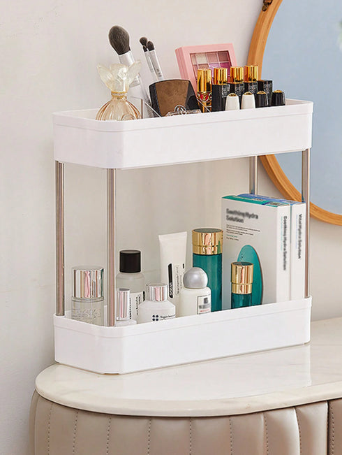 Raft depozitare, 4 polite, Mobil, Pentru Spatii Inguste