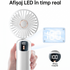 Ventilator Portabil Pliabil cu Afișaj LCD – 100 Trepte de Viteză, Baterie 4000mAh și Încărcare Type-C