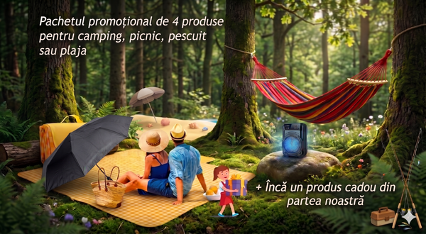 Pachetul promotional de camping