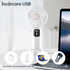 Ventilator Portabil Pliabil cu Afișaj LCD – 100 Trepte de Viteză, Baterie 4000mAh și Încărcare Type-C