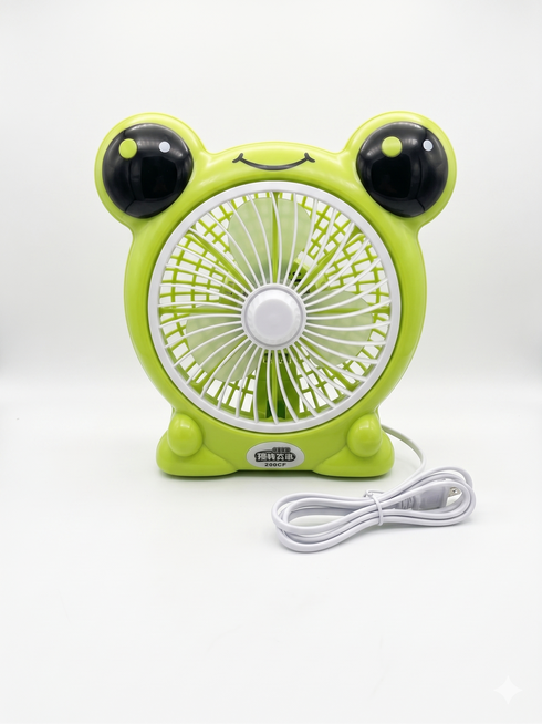 Ventilator de Birou pentru Copii cu Design Cartoon – Reîncărcabil USB, 3 Viteze, Compact și Silențios