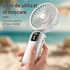 Ventilator Portabil Pliabil cu Afișaj LCD – 100 Trepte de Viteză, Baterie 4000mAh și Încărcare Type-C