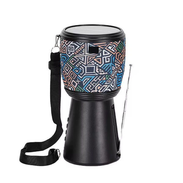 Boxa portabila Tip Tarabana, bluetooth cu incarcare solara, cu radio FM si lanterna