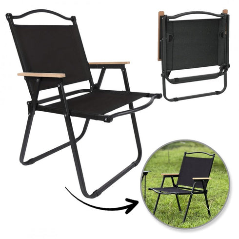 Set 2 scaune metalice pliabile pentru gradina, camping sau plaja