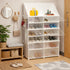 Dulap Modular pentru Încălțăminte cu Uși și Cuier Anti-Praf – Organizator Modern pentru Hol, 85 x 32 x 95.5 cm