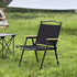 Set 2 scaune metalice pliabile pentru gradina, camping sau plaja