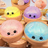 Dumpling Squishy Glitter - Jucarie Antistres Kawaii cu Bol, Slow Squeeze