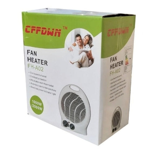 Aeroterma electrica 2000 W, functie ventilare, termostat