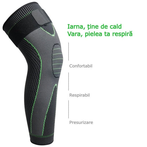 Genunchiera elastica lunga, protectie pentru genunchi