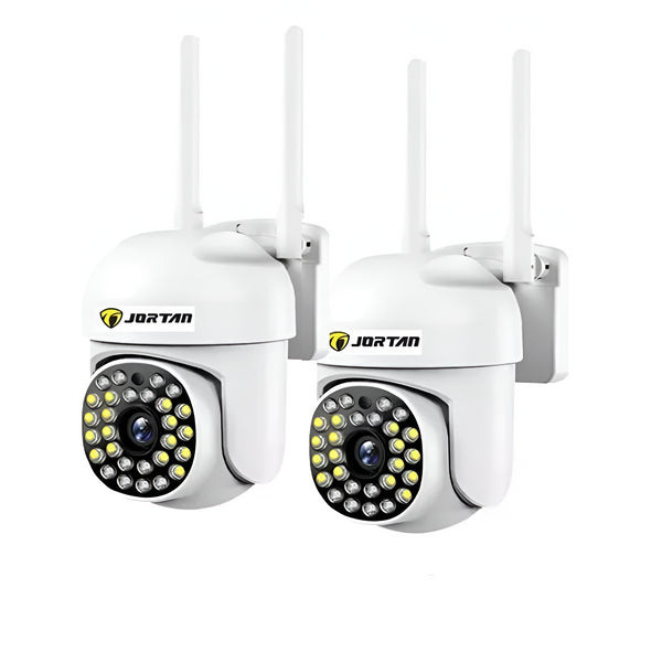 Set X2 Camera supraveghere WIFI, interior/exterior, Rotativa, Cu Detectare Miscare 360