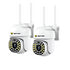 Set X2 Camera supraveghere WIFI, interior/exterior, Rotativa, Cu Detectare Miscare 360
