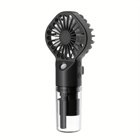 Ventilator Portabil cu Pulverizare Apă și Umidificator – Reîncărcabil USB, 4 Viteze, Silențios