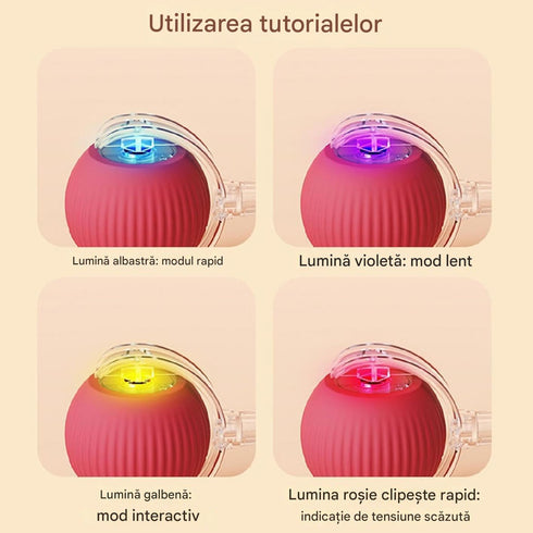 Jucarie interactiva smart pentru caini si pisici, lumini LED