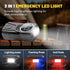 Compresor Auto Portabil 3 în 1 cu Starter Auto și Power Bank – 150 PSI, Baterie 6000mAh, LED și Afișaj Digital