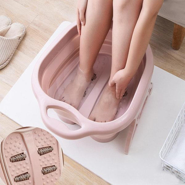 Cada pliabila pentru masaj, cu rol incorporate