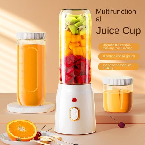 Blender Portabil Electric 450ML cu 10 Lame, Reîncărcabil USB