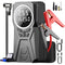Compresor Auto Portabil 3 în 1 cu Starter Auto și Power Bank – 150 PSI, Baterie 6000mAh, LED și Afișaj Digital
