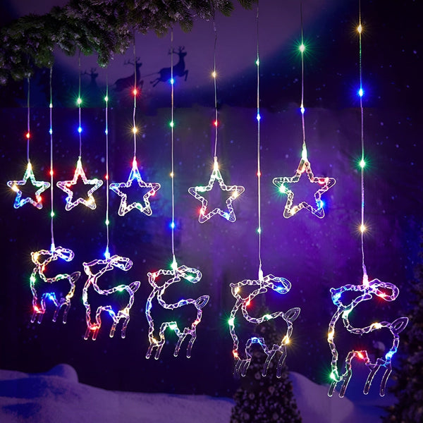 Instalatie Perdea cu Stele si Reni, Interconectabila