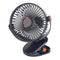 Ventilator Reîncărcabil cu Clemă – 5 Viteze, Baterie 2400mAh, LED Integrat