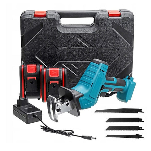 Fierastrau electric tip sabie, 2 acumulatori 48V, 4 lame