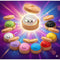 Dumpling Squishy Glitter - Jucarie Antistres Kawaii cu Bol, Slow Squeeze