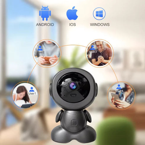 Cameră de supraveghere tip robot, 3MP, Wi-Fi, vedere nocturnă