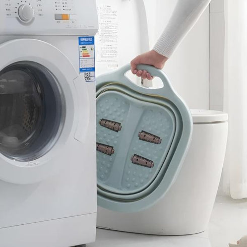 Cada pliabila pentru masaj, cu rol incorporate