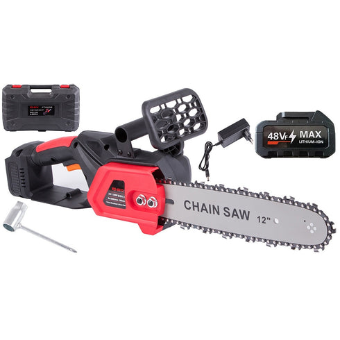 Drujba Electrica 1200W si Acumulator 48v, 4200 rpm, lama 30 cm
