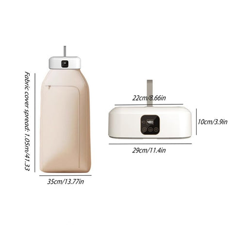Uscător Electric de Haine cu Aer Cald 360° și Sterilizare UV – 600W, Capacitate 10KG, Timer Inteligent 1-8H