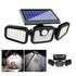 Lampă Solară LED cu 70 LED-uri și Senzor de Mișcare – 3 Capete Ajustabile pentru Exterior