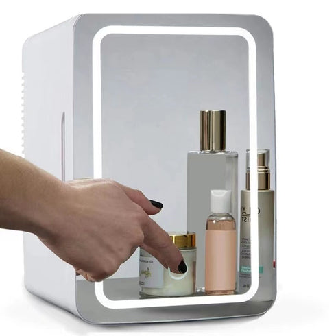 Mini Frigider Cosmetic Premium 8L cu Oglindă LED