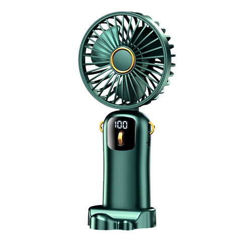 Ventilator Portabil Pliabil cu Afișaj LCD – 100 Trepte de Viteză, Baterie 4000mAh și Încărcare Type-C