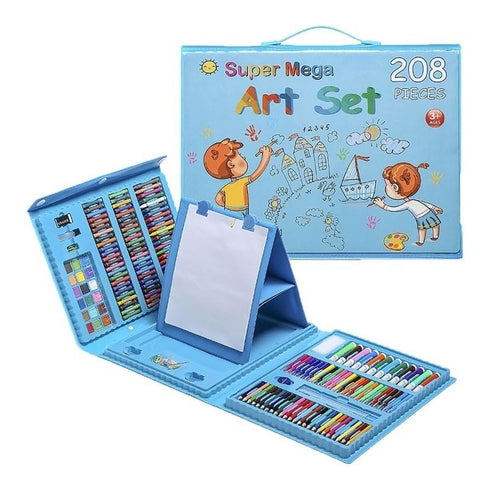 Set 208 Piese, Complet pentru Pictura si Desen, Tip Servieta