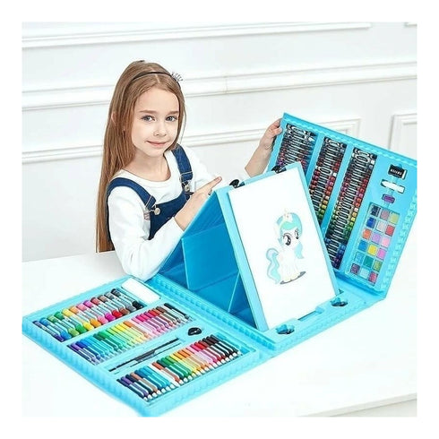 Set 208 Piese, Complet pentru Pictura si Desen, Tip Servieta