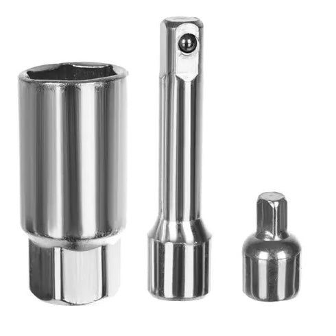 Set chei tubulare, 40 piese, Otel Crom-Vanadiu, cu Clichet si Accesorii