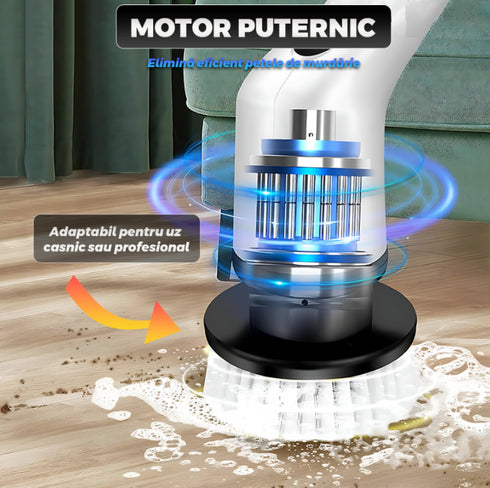 Perie Electrica Rotativa, 7 in 1, Capete interschimbabile, 2 viteze reglabile